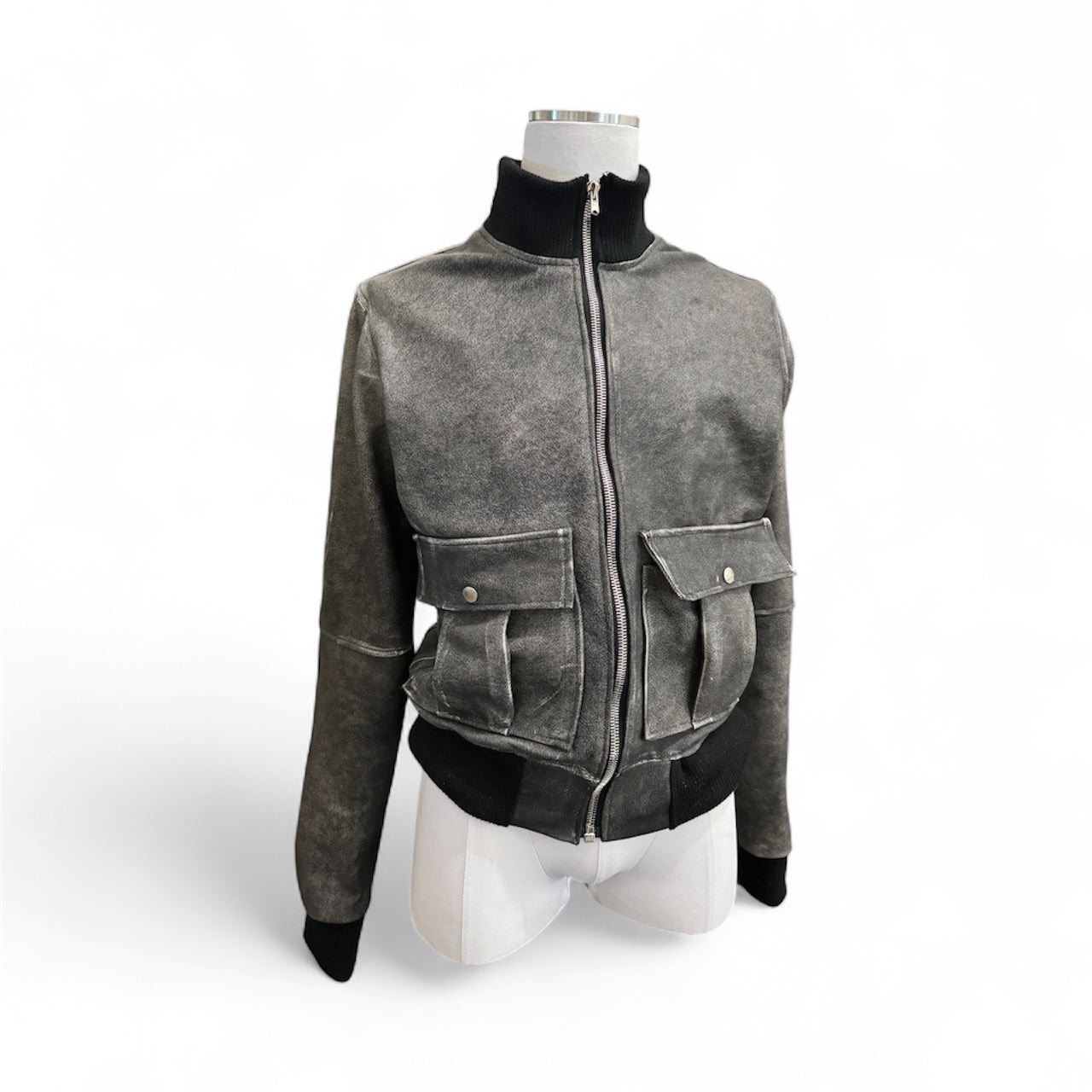 LAMBSKIN AVIATOR ZIP-UP