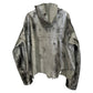 METALLIC FOIL LAMBSKIN PULLOVER