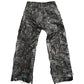 WIDE LEG LEATHER PATCHWORK PANTS