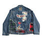 DISTRESSED PATCHWORK DENIM JACKET